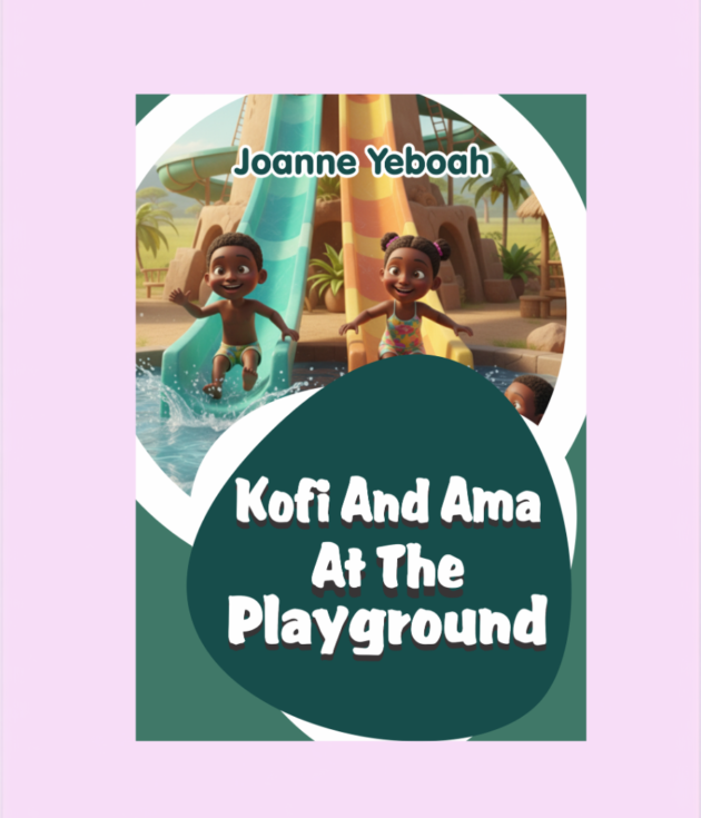 Kofi and Ama at the playground